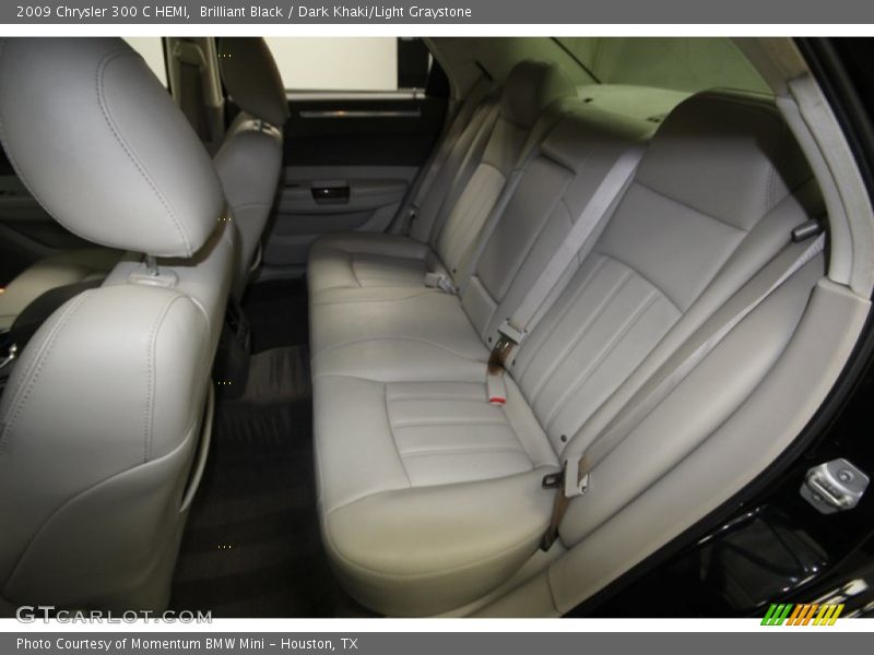 Brilliant Black / Dark Khaki/Light Graystone 2009 Chrysler 300 C HEMI