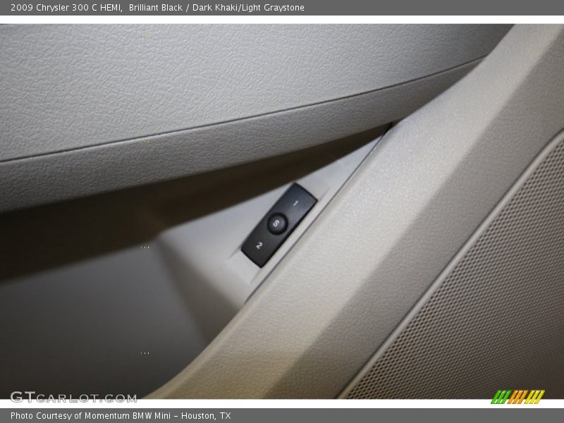 Brilliant Black / Dark Khaki/Light Graystone 2009 Chrysler 300 C HEMI