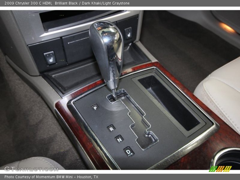 Brilliant Black / Dark Khaki/Light Graystone 2009 Chrysler 300 C HEMI