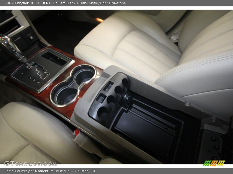 Brilliant Black / Dark Khaki/Light Graystone 2009 Chrysler 300 C HEMI