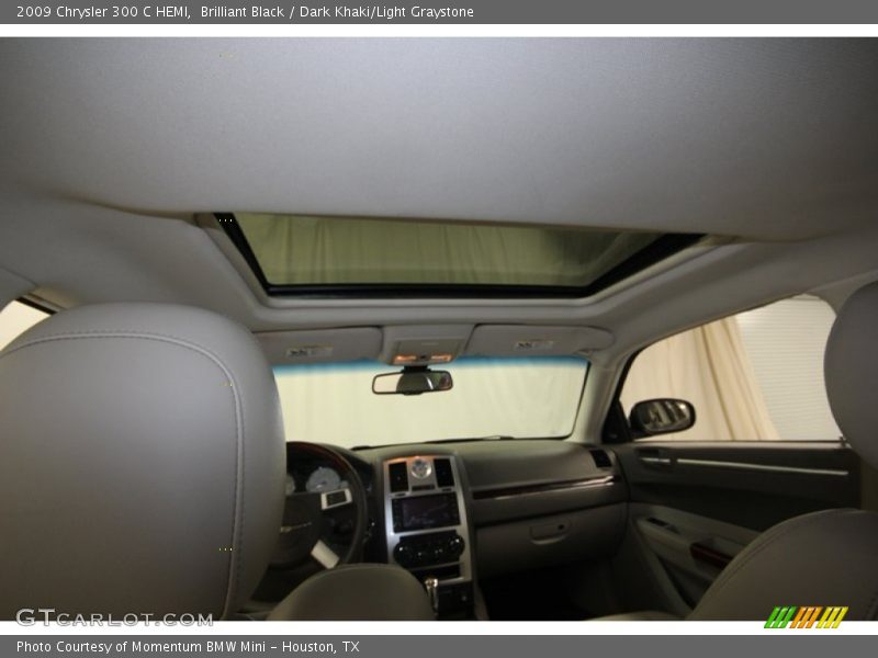 Brilliant Black / Dark Khaki/Light Graystone 2009 Chrysler 300 C HEMI