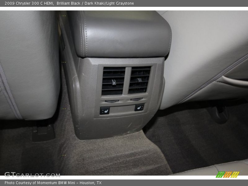 Brilliant Black / Dark Khaki/Light Graystone 2009 Chrysler 300 C HEMI