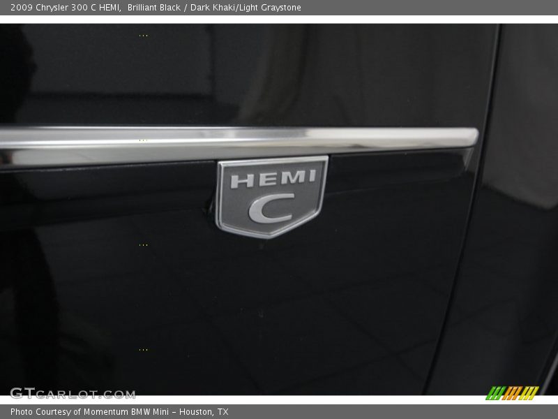 Brilliant Black / Dark Khaki/Light Graystone 2009 Chrysler 300 C HEMI