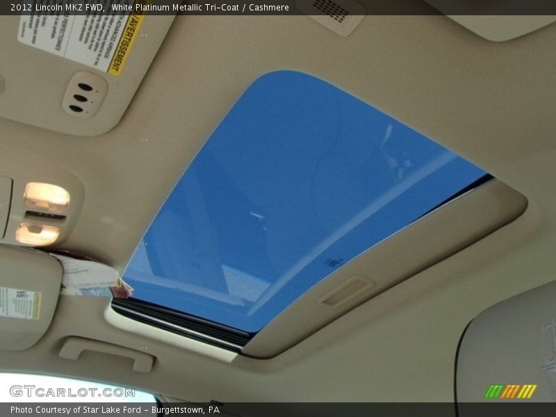 White Platinum Metallic Tri-Coat / Cashmere 2012 Lincoln MKZ FWD