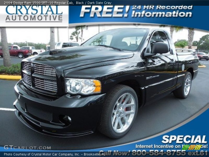 Black / Dark Slate Gray 2004 Dodge Ram 1500 SRT-10 Regular Cab