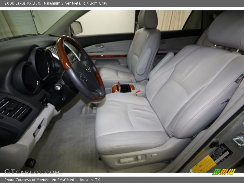 Millenium Silver Metallic / Light Gray 2008 Lexus RX 350