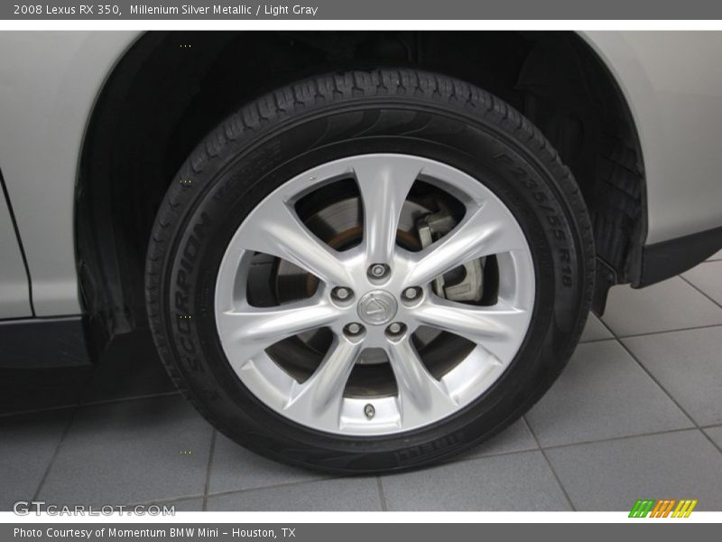 Millenium Silver Metallic / Light Gray 2008 Lexus RX 350