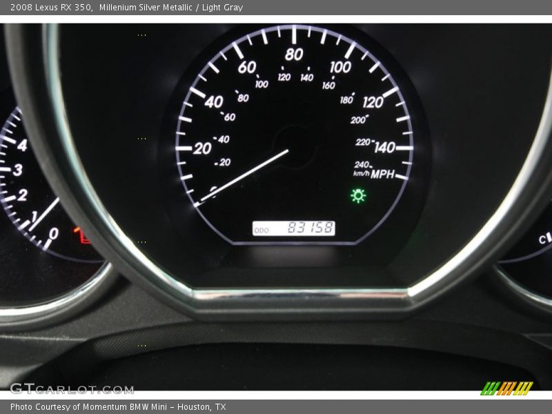Millenium Silver Metallic / Light Gray 2008 Lexus RX 350