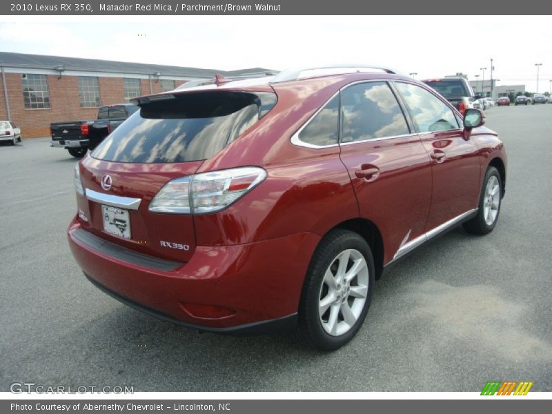 Matador Red Mica / Parchment/Brown Walnut 2010 Lexus RX 350