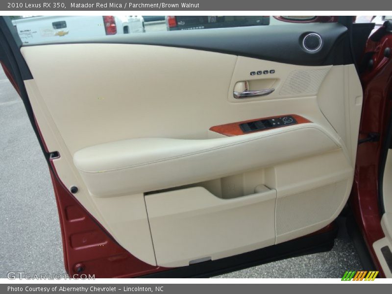 Matador Red Mica / Parchment/Brown Walnut 2010 Lexus RX 350