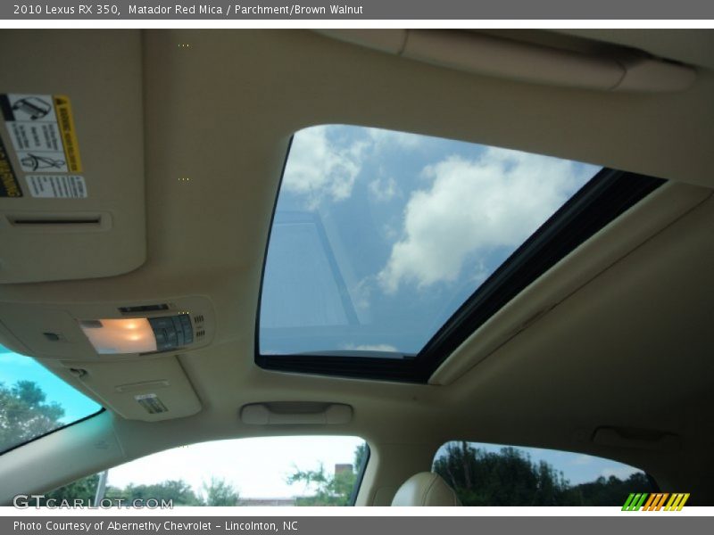 Matador Red Mica / Parchment/Brown Walnut 2010 Lexus RX 350