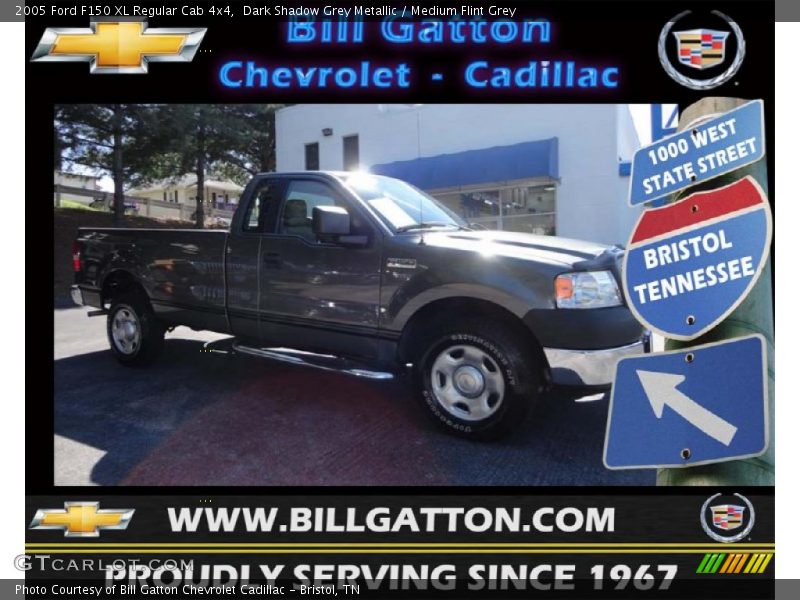 Dark Shadow Grey Metallic / Medium Flint Grey 2005 Ford F150 XL Regular Cab 4x4