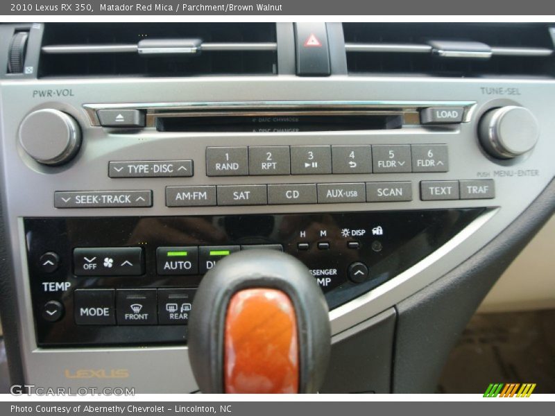 Matador Red Mica / Parchment/Brown Walnut 2010 Lexus RX 350