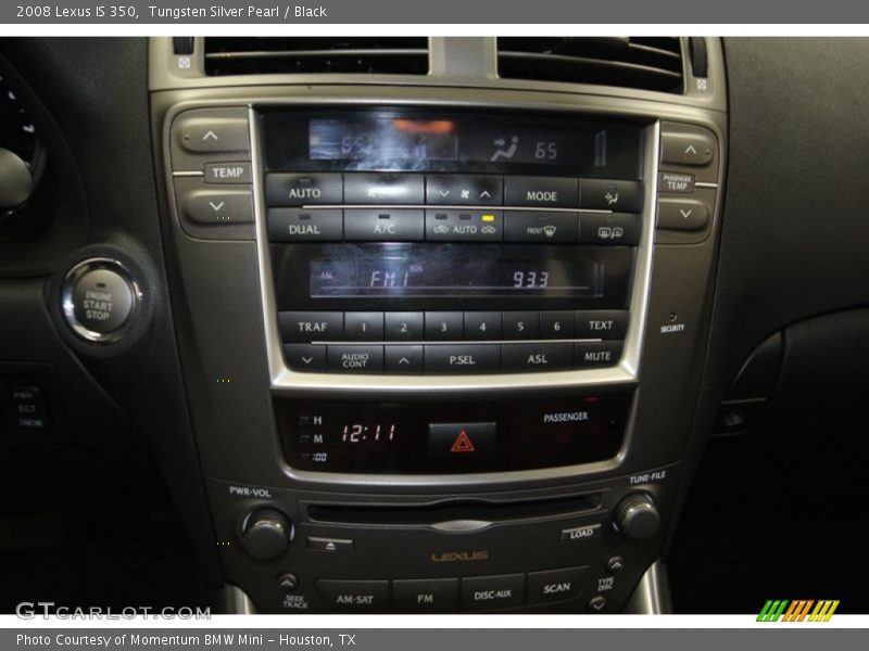 Tungsten Silver Pearl / Black 2008 Lexus IS 350