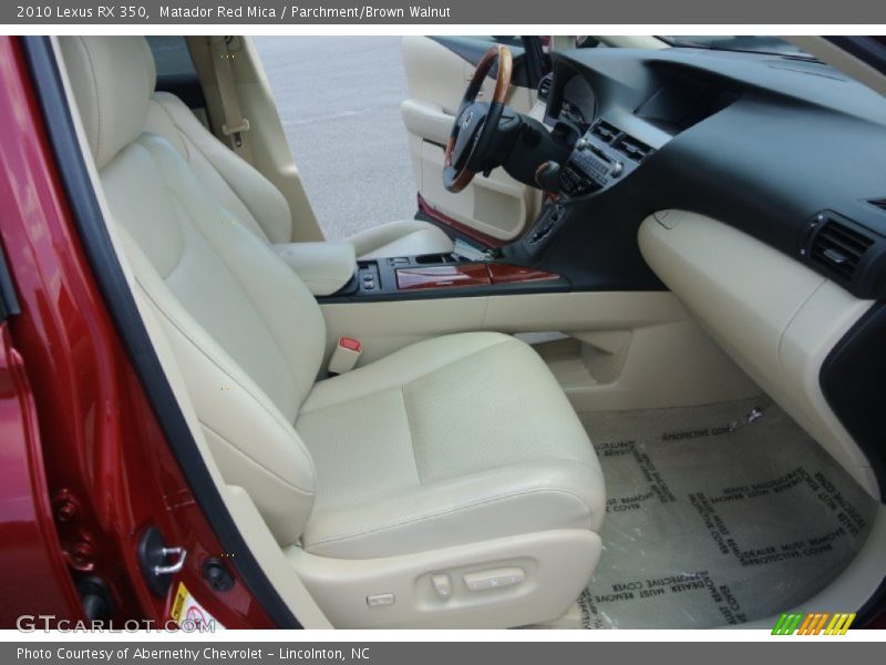 Matador Red Mica / Parchment/Brown Walnut 2010 Lexus RX 350