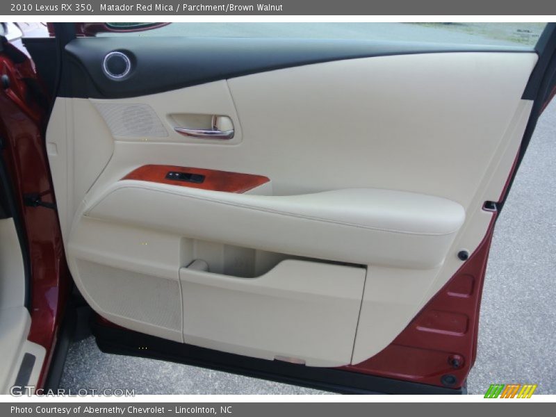 Matador Red Mica / Parchment/Brown Walnut 2010 Lexus RX 350