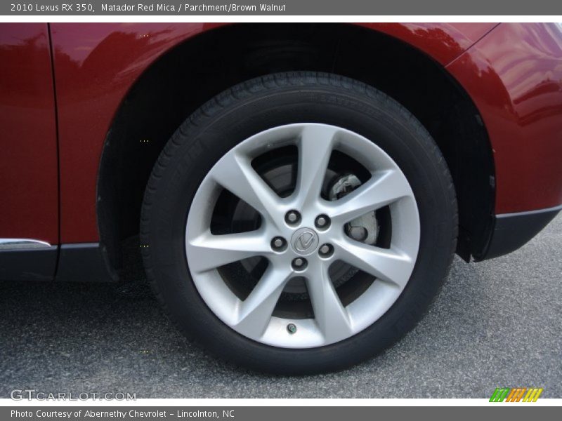 Matador Red Mica / Parchment/Brown Walnut 2010 Lexus RX 350