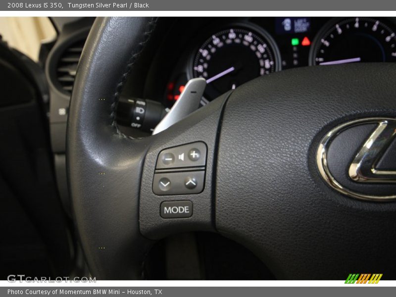 Tungsten Silver Pearl / Black 2008 Lexus IS 350