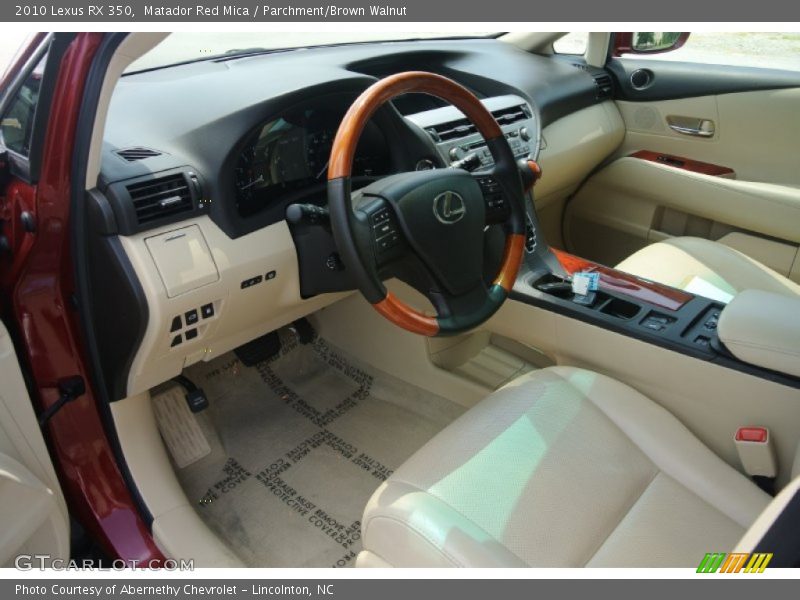 Matador Red Mica / Parchment/Brown Walnut 2010 Lexus RX 350