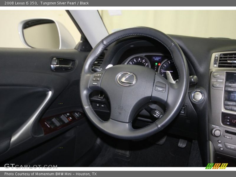 Tungsten Silver Pearl / Black 2008 Lexus IS 350