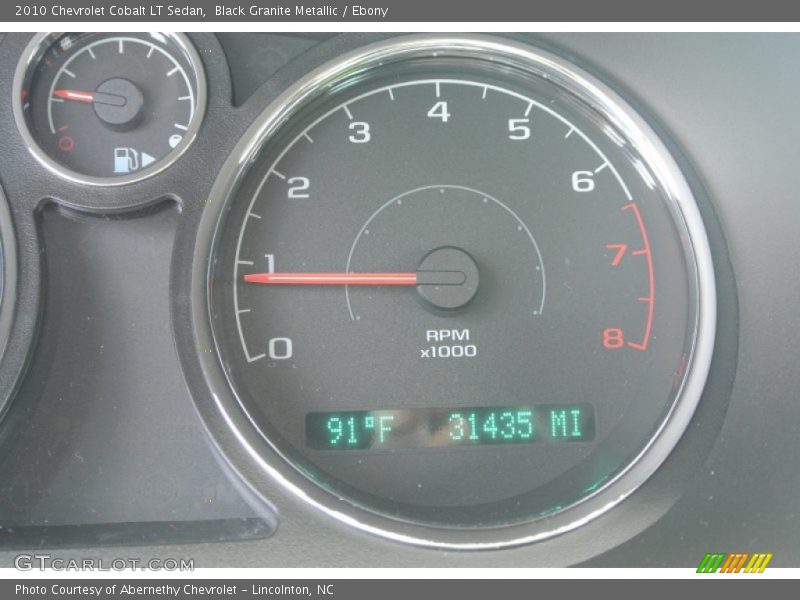 Black Granite Metallic / Ebony 2010 Chevrolet Cobalt LT Sedan