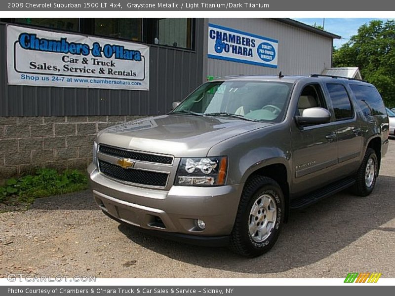 Graystone Metallic / Light Titanium/Dark Titanium 2008 Chevrolet Suburban 1500 LT 4x4