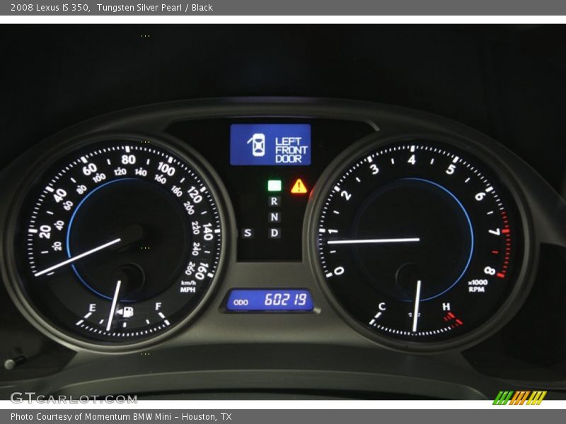 Tungsten Silver Pearl / Black 2008 Lexus IS 350