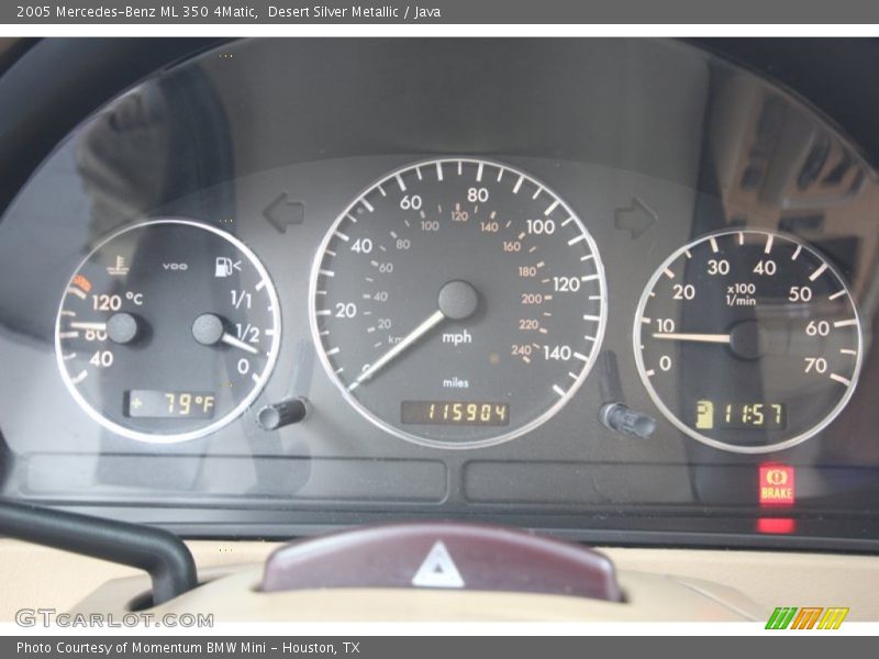 Desert Silver Metallic / Java 2005 Mercedes-Benz ML 350 4Matic