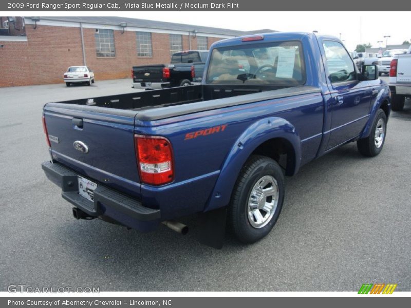 Vista Blue Metallic / Medium Dark Flint 2009 Ford Ranger Sport Regular Cab