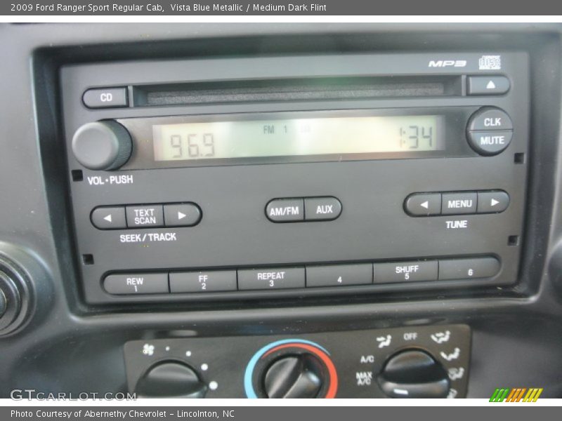 Vista Blue Metallic / Medium Dark Flint 2009 Ford Ranger Sport Regular Cab