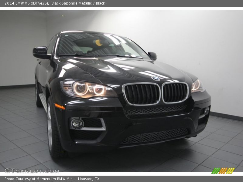 Black Sapphire Metallic / Black 2014 BMW X6 xDrive35i