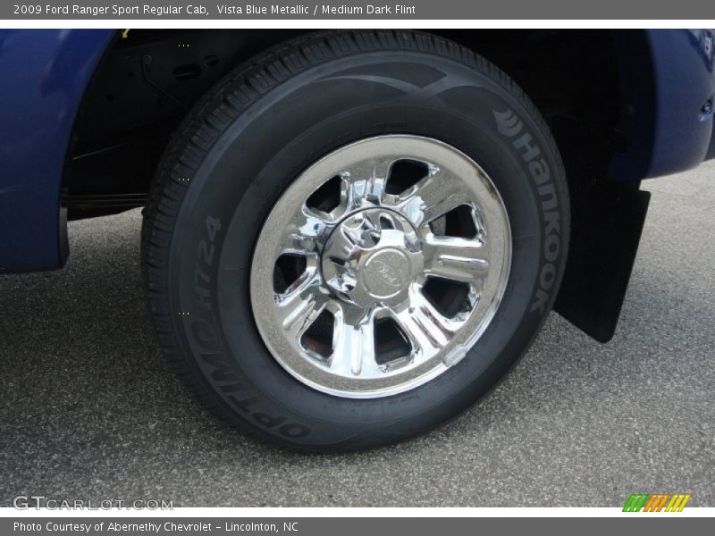 Vista Blue Metallic / Medium Dark Flint 2009 Ford Ranger Sport Regular Cab