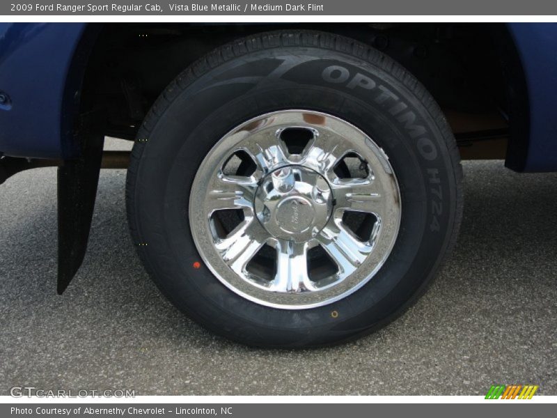Vista Blue Metallic / Medium Dark Flint 2009 Ford Ranger Sport Regular Cab
