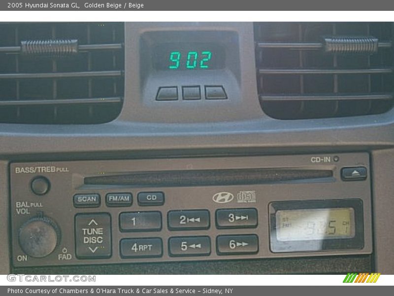 Golden Beige / Beige 2005 Hyundai Sonata GL