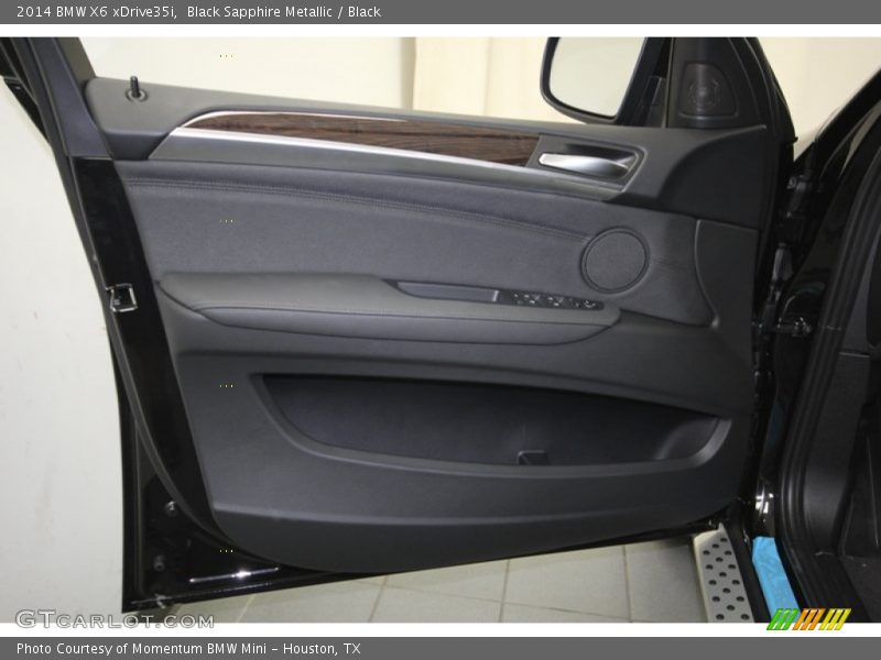 Black Sapphire Metallic / Black 2014 BMW X6 xDrive35i