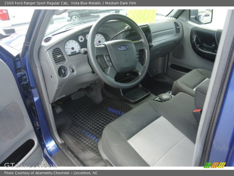 Vista Blue Metallic / Medium Dark Flint 2009 Ford Ranger Sport Regular Cab