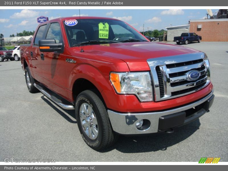 Red Candy Metallic / Pale Adobe 2011 Ford F150 XLT SuperCrew 4x4