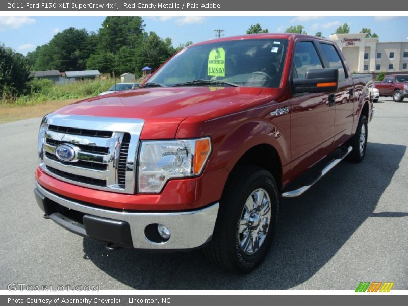 Red Candy Metallic / Pale Adobe 2011 Ford F150 XLT SuperCrew 4x4