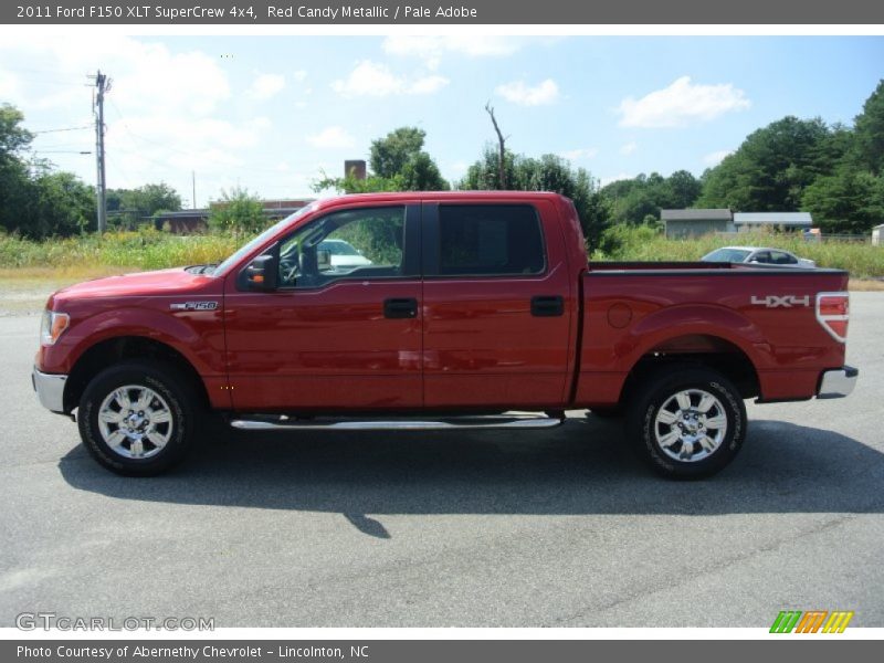 Red Candy Metallic / Pale Adobe 2011 Ford F150 XLT SuperCrew 4x4