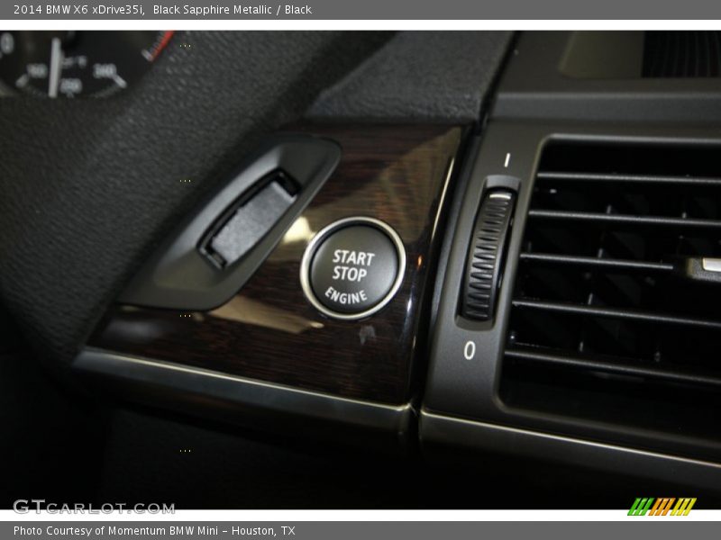 Black Sapphire Metallic / Black 2014 BMW X6 xDrive35i