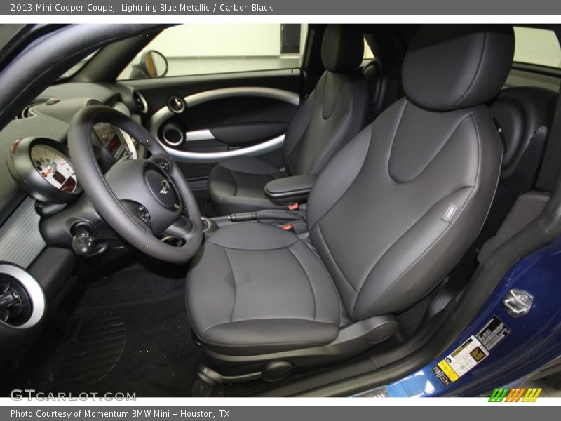 Lightning Blue Metallic / Carbon Black 2013 Mini Cooper Coupe