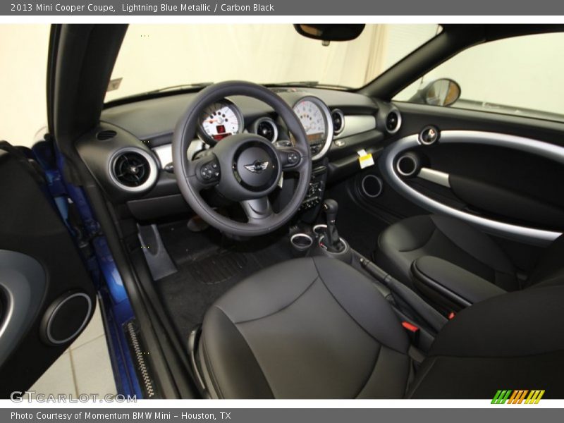 Lightning Blue Metallic / Carbon Black 2013 Mini Cooper Coupe
