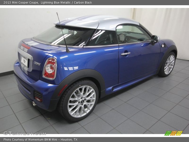 Lightning Blue Metallic / Carbon Black 2013 Mini Cooper Coupe