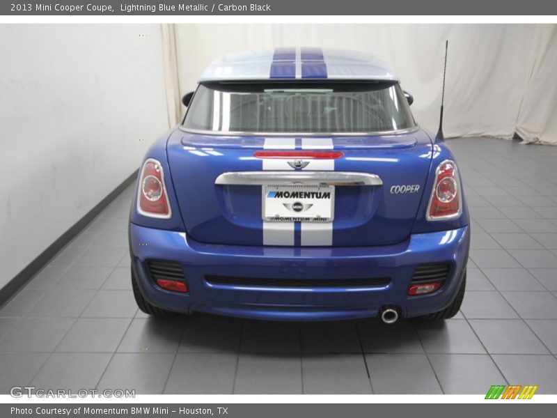 Lightning Blue Metallic / Carbon Black 2013 Mini Cooper Coupe