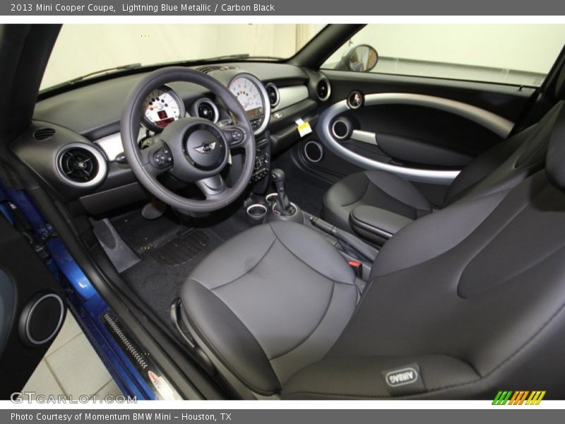 Lightning Blue Metallic / Carbon Black 2013 Mini Cooper Coupe