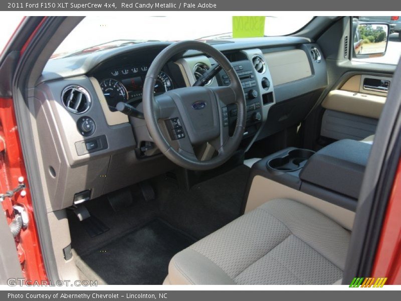 Red Candy Metallic / Pale Adobe 2011 Ford F150 XLT SuperCrew 4x4