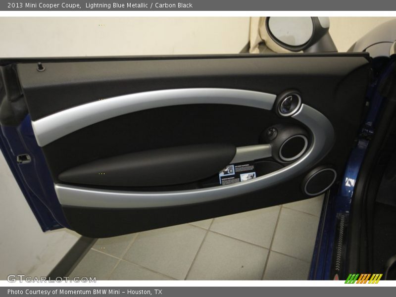 Lightning Blue Metallic / Carbon Black 2013 Mini Cooper Coupe