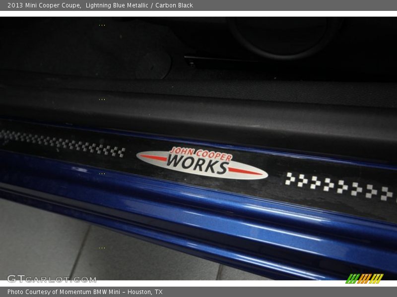 Lightning Blue Metallic / Carbon Black 2013 Mini Cooper Coupe