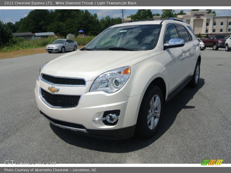 White Diamond Tricoat / Light Titanium/Jet Black 2013 Chevrolet Equinox LTZ