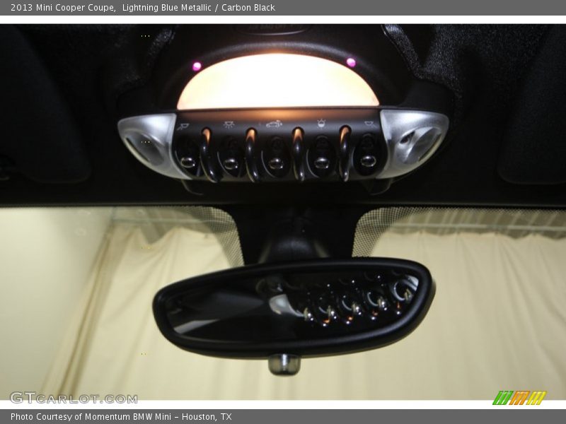 Lightning Blue Metallic / Carbon Black 2013 Mini Cooper Coupe